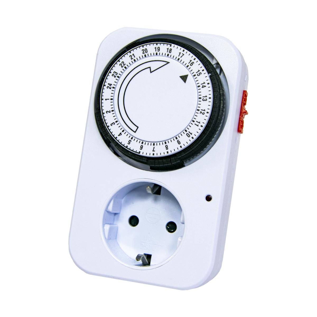 Розетка с таймером Programmer Timer TG-14A 16A Белый (1008858-White) - фото 1