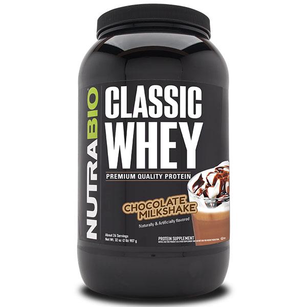Протеин NutraBio Classic Whey Protein 907 г 26 порций Chocolate Milkshake (000027169)