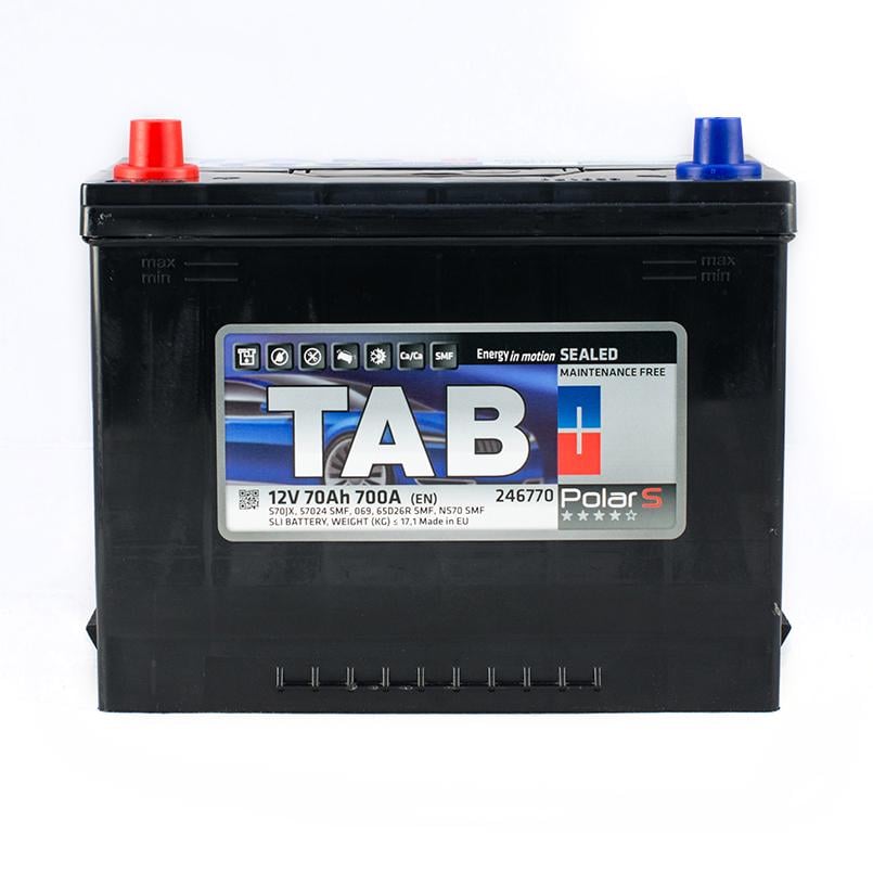 Аккумулятор TAB Polar Japan 70 Ah/12V 1 плюс слева