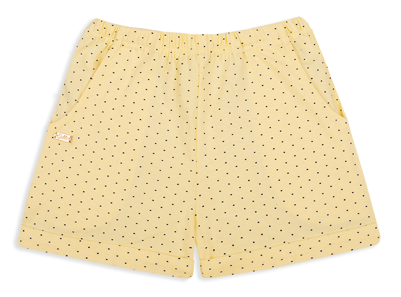 Шорты детские хлопковые для девочки Gabbi SH-20-16-2 Морской гламур 116 см Желтый (12189)