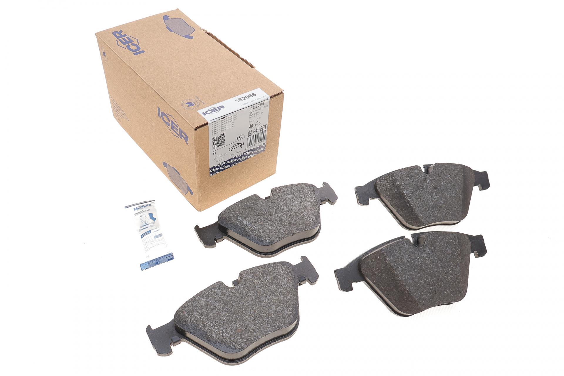 Тормозные колодки передние ICER для BMW 5 F10/F11 09-/6 F12/F13 11-18 (182065) Тормозные колодки передние ICER для BMW 5 F10/F11 09-/6 F12/F13 11-18 (182065)