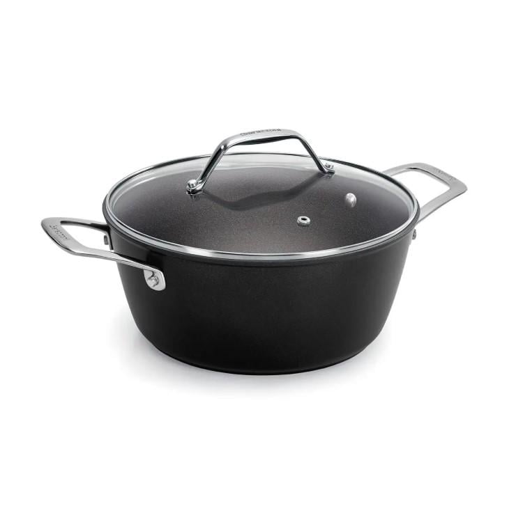 Кастрюля с крышкой Barazzoni 85560202498 Titan 24 см 4,1 л Black