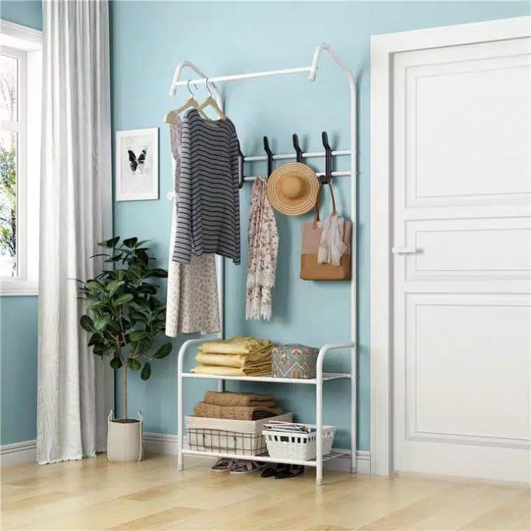 Вішалка для одягу підлогова 165х60х35 см Білий (127074)