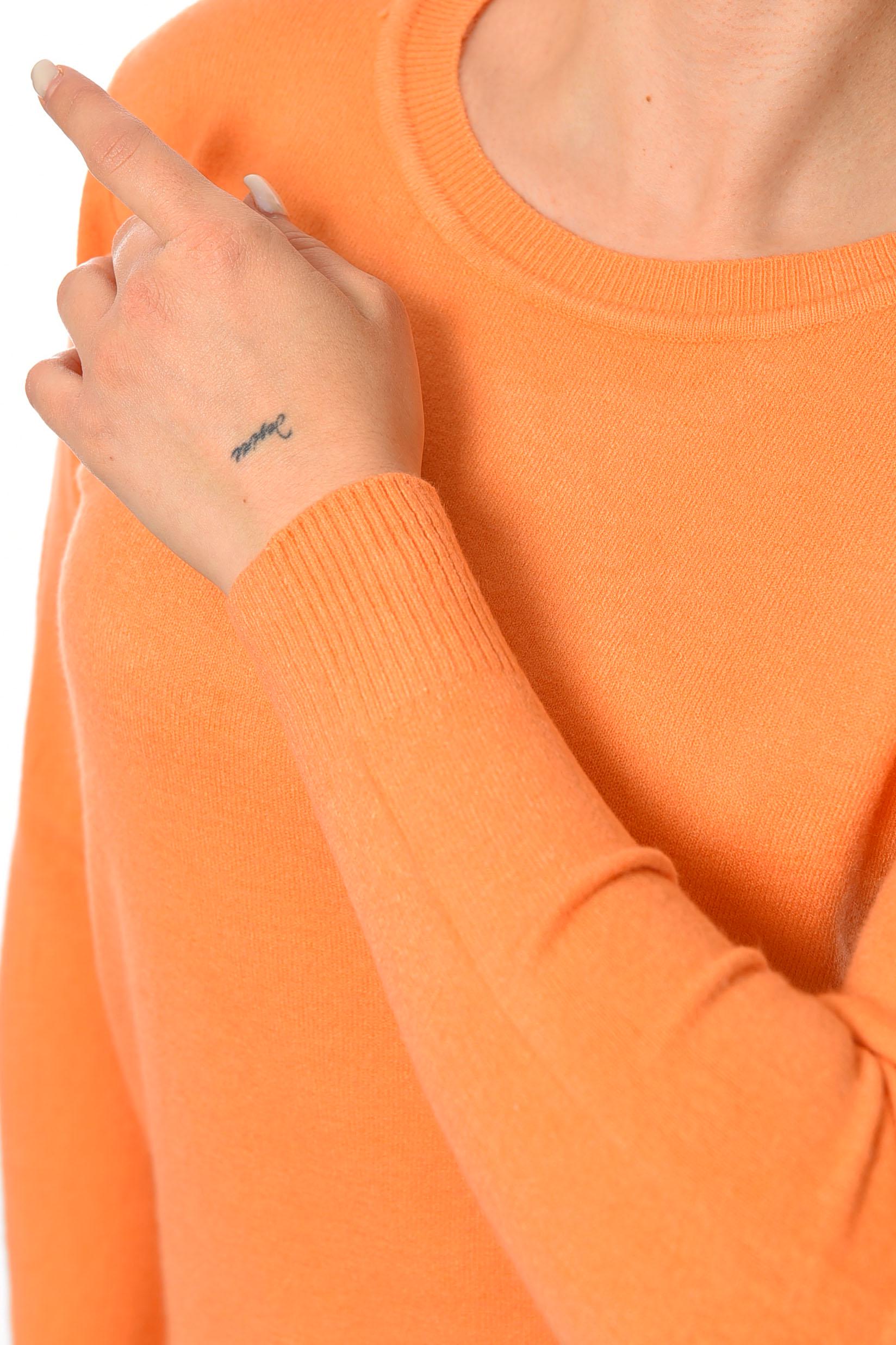 Светр жіночий M-L Помаранчевий (192518) - фото 4 Светр жіночий M-L Помаранчевий (192518) - фото 4