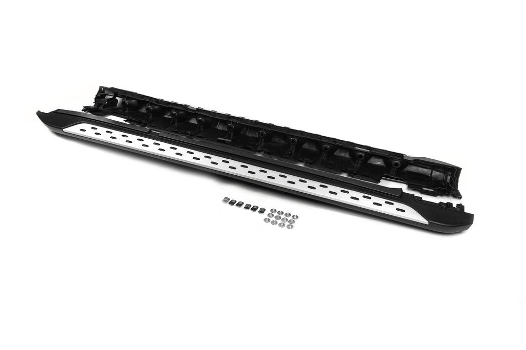 Боковые пороги OEM V1 Cixtai для Mercedes GLK сlass X204 алюминий/пластик