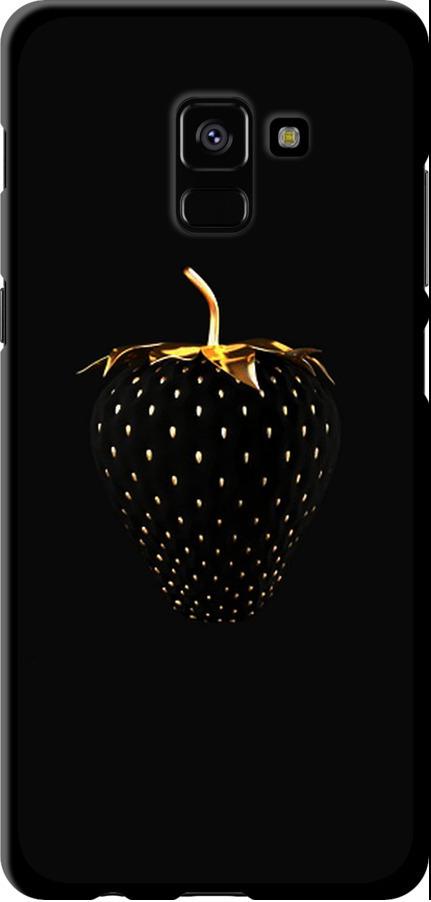 Чехол на Samsung Galaxy A8 Plus 2018 A730F Черная клубника (3585b-1345-42517)