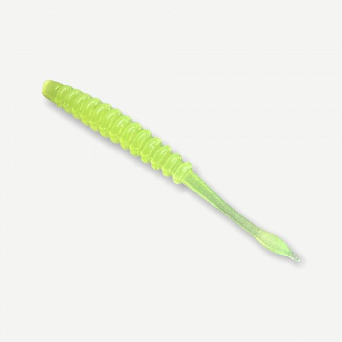 Силиконовые приманки Big Baits Ribbed Worm морская серия 1,8" 10 шт. # 014 Lime/Glow (1004014) - фото 3 Силиконовые приманки Big Baits Ribbed Worm морская серия 1,8" 10 шт. # 014 Lime/Glow (1004014) - фото 3