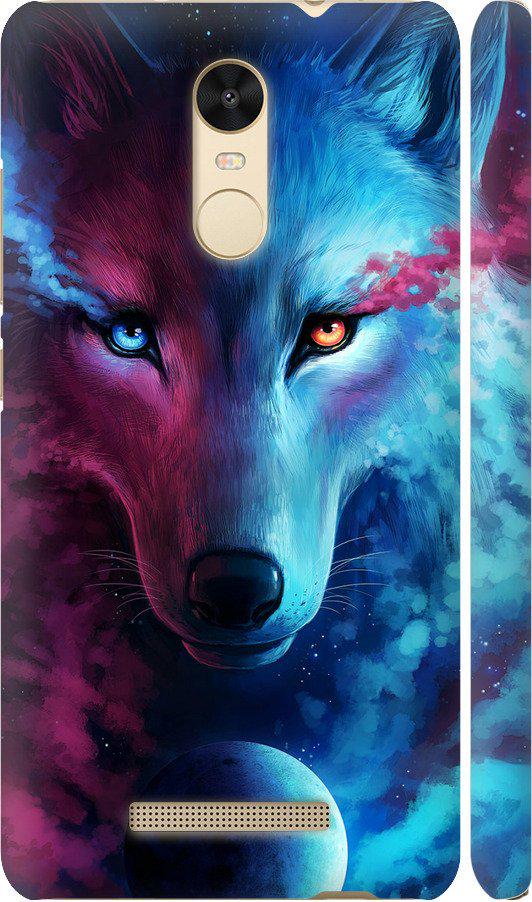 Чехол на Xiaomi Redmi Note 3 pro Арт-волк (3999m-335-42517)