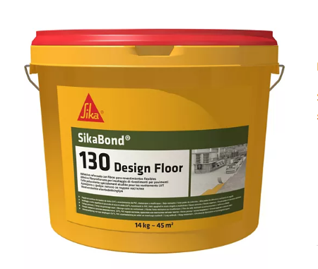 Клей для покрытий ПВХ SikaBond -130 Design Floor LVT усиленный фиброй 14 кг