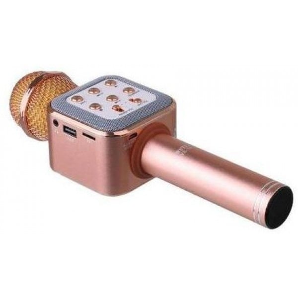 Бездротовий портативний Bluetooth мікрофон караоке Wster WS-1818 Pink - фото 6