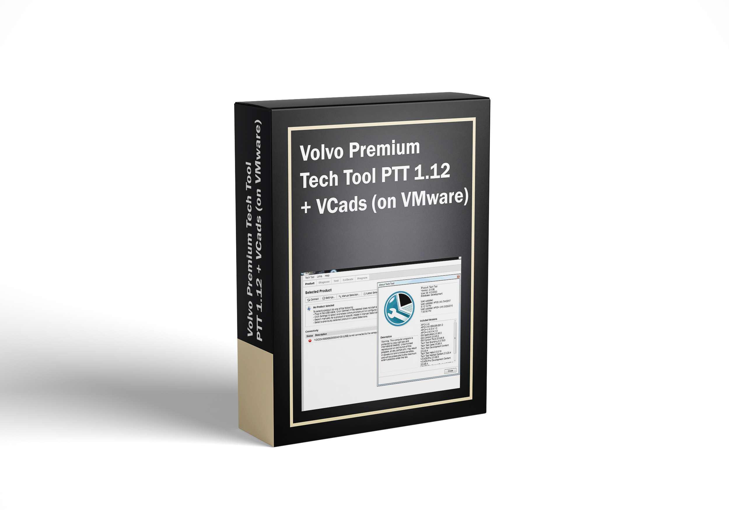 Установка программы Volvo Premium Tech Tool PTT 1.12/VCads VMware