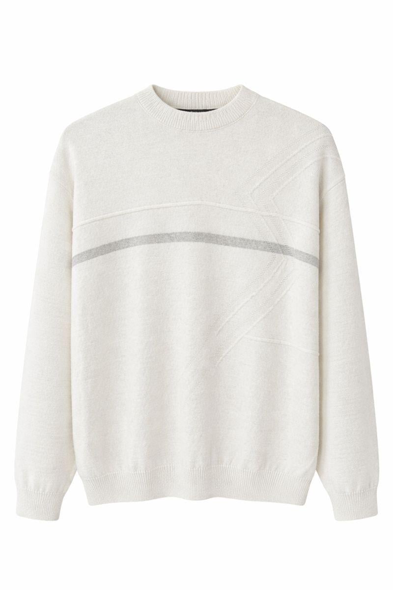 Светр зимовий чоловічий 3XL Світло-бежевий (26127428)