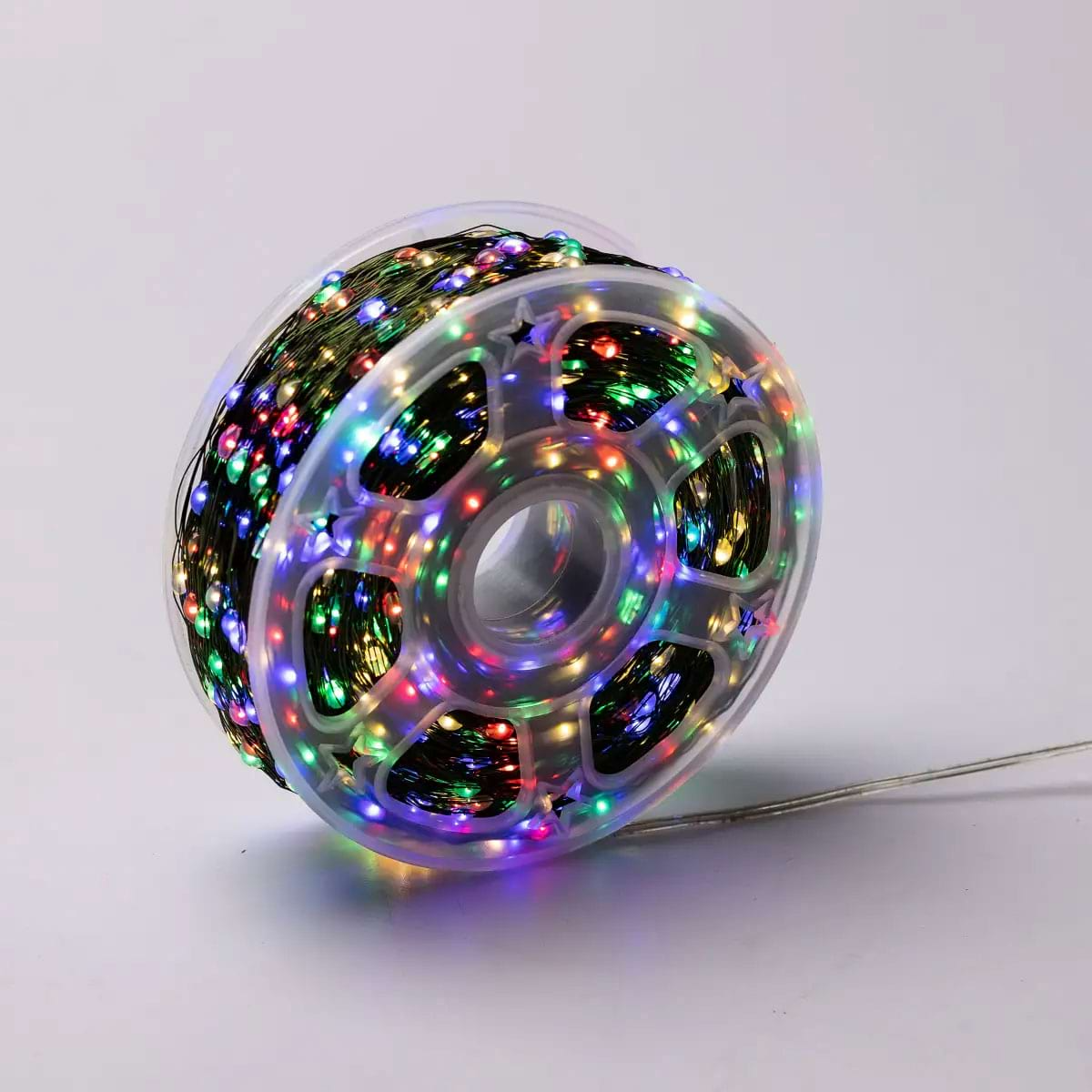 Гірлянда-нитка Роса мережева з пультом на мідному дроті 200 м 2000LED Зелений/Різнокольоровий (2000L200MGML) - фото 16 Гірлянда-нитка Роса мережева з пультом на мідному дроті 200 м 2000LED Зелений/Різнокольоровий (2000L200MGML) - фото 16