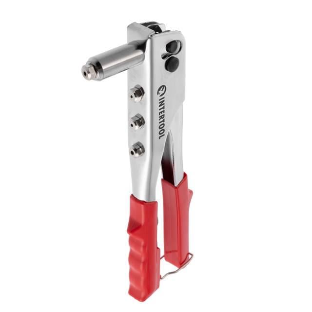 Пістолет заклепувальний Intertool ручний посилений діаметр заклепки 2,4 3,2 4 4,8 мм (RT-0004)