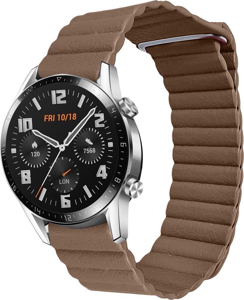 ᐉ Ремешок кожаный Genis для Huawei Watch GT Brown (26515-30)