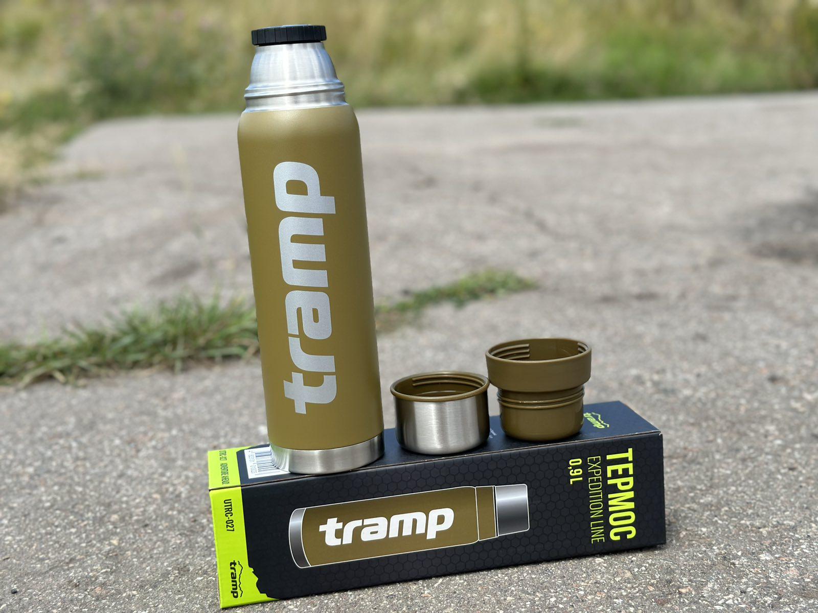 Термос для напитков Tramp expeditio с нержавейки держит 24 ч. 0,9 л (UTRC-027-olive) - фото 2
