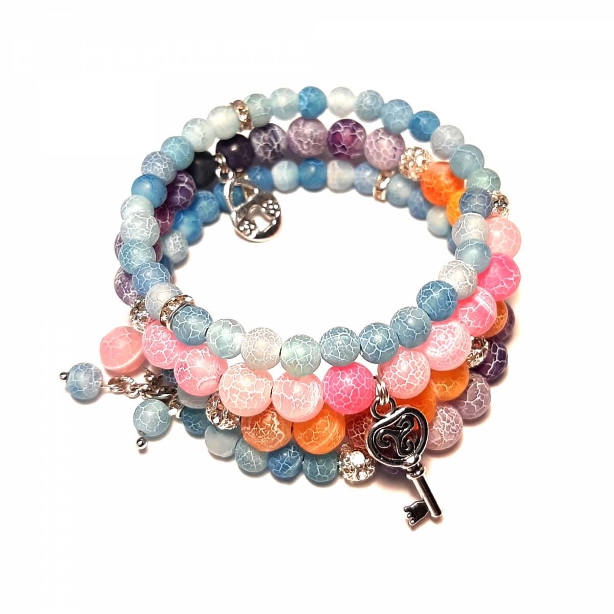 Браслет DARSANA Фиона из натурального камня морозный агат (DRSU106)