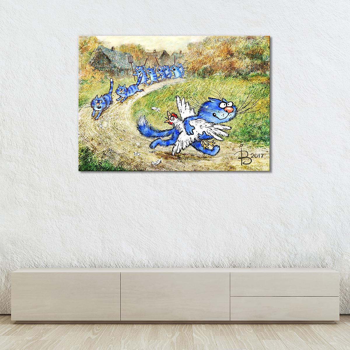 Модульная картина Брось птицу. 1 модуль 40х60 см