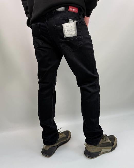 Джинси Profil 01-710-2 р. 32 Чорний (41079) - фото 3