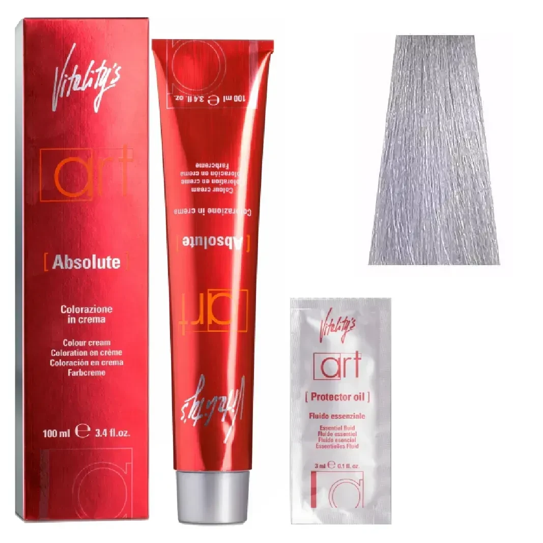 Крем-краска для волос с масляным коктейлем Vitality’s Art Absolute Hair Color Cream 10/71 Шведский антрацито-пепельный блонд 100 мл
