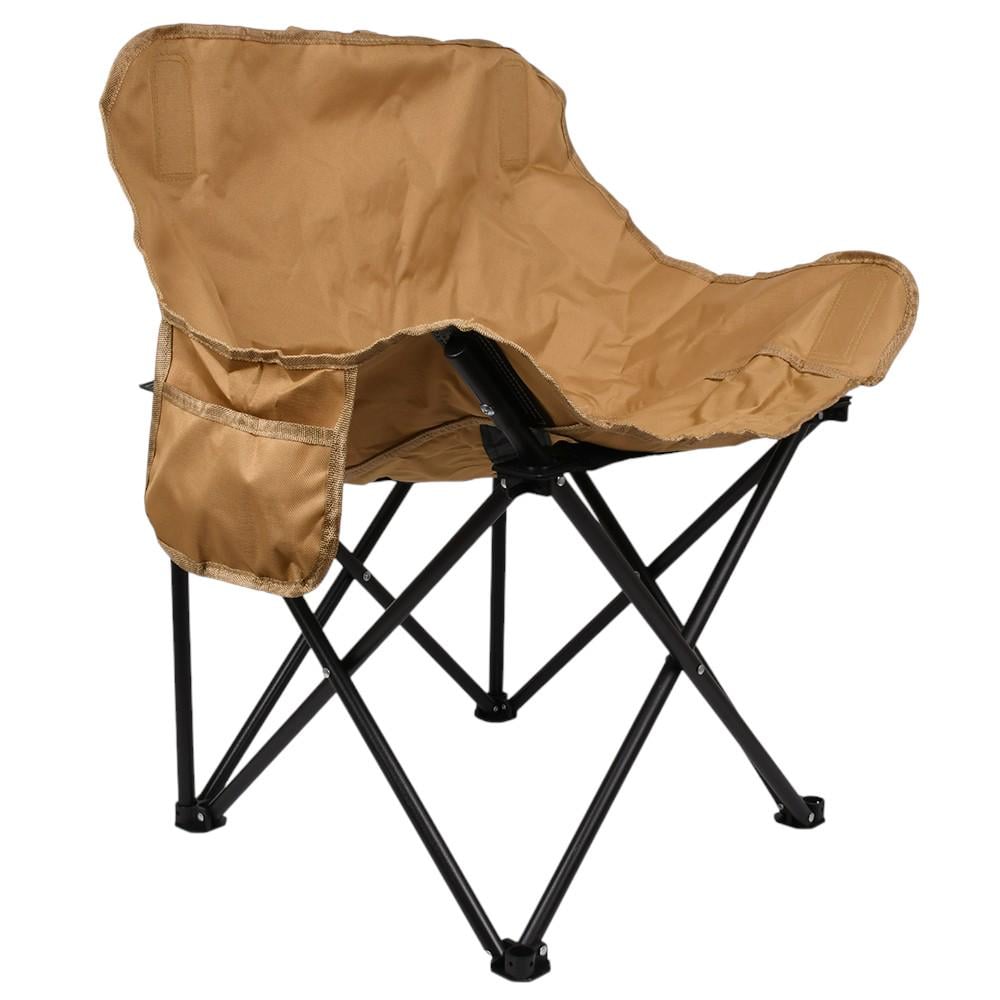Кресло кемпинговое Паук MH-5559K 45х45х69 см с карманом и чехлом Коричневый (29875669)