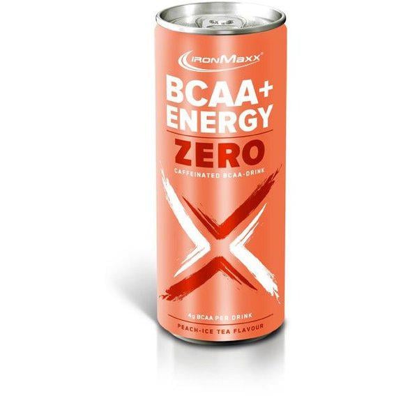 Аминокислота BCAA для спорта IronMaxx BCAA+ Enerгy Zero Drink 330 мл Peach Tea