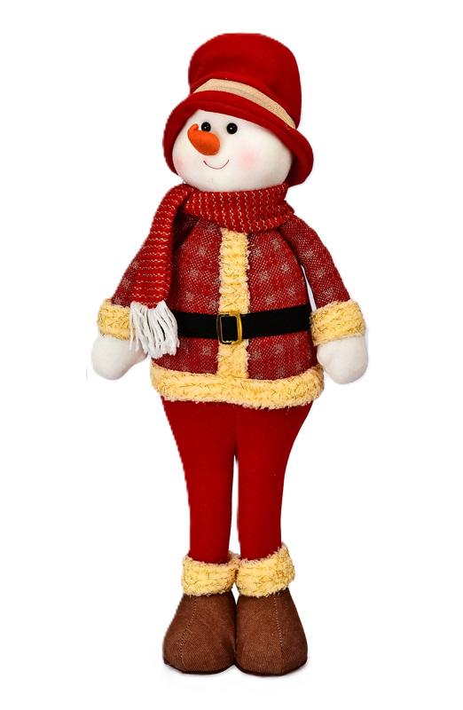 Фигура новогодняя Santa&Co в новогодний наряд для декора помещения 60 см Red (608039)
