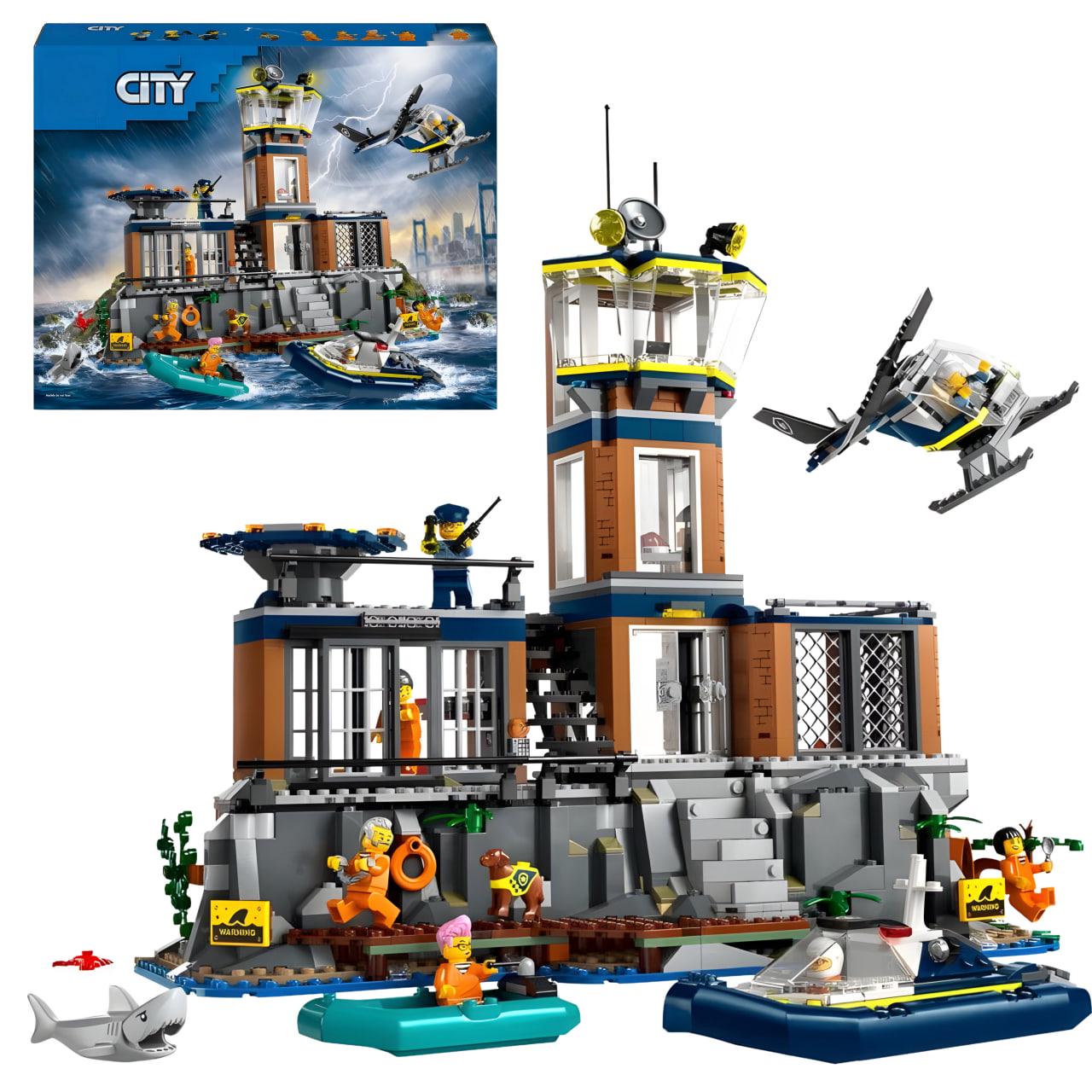 Конструктор детский City Полицейский остров-тюрьма 980 дет. (2E10606)