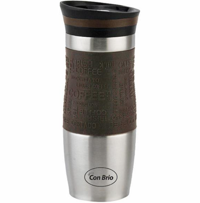 Термос Con Brio CB-364-SV нержавеющая сталь 500 мл Коричневый (2784937167)