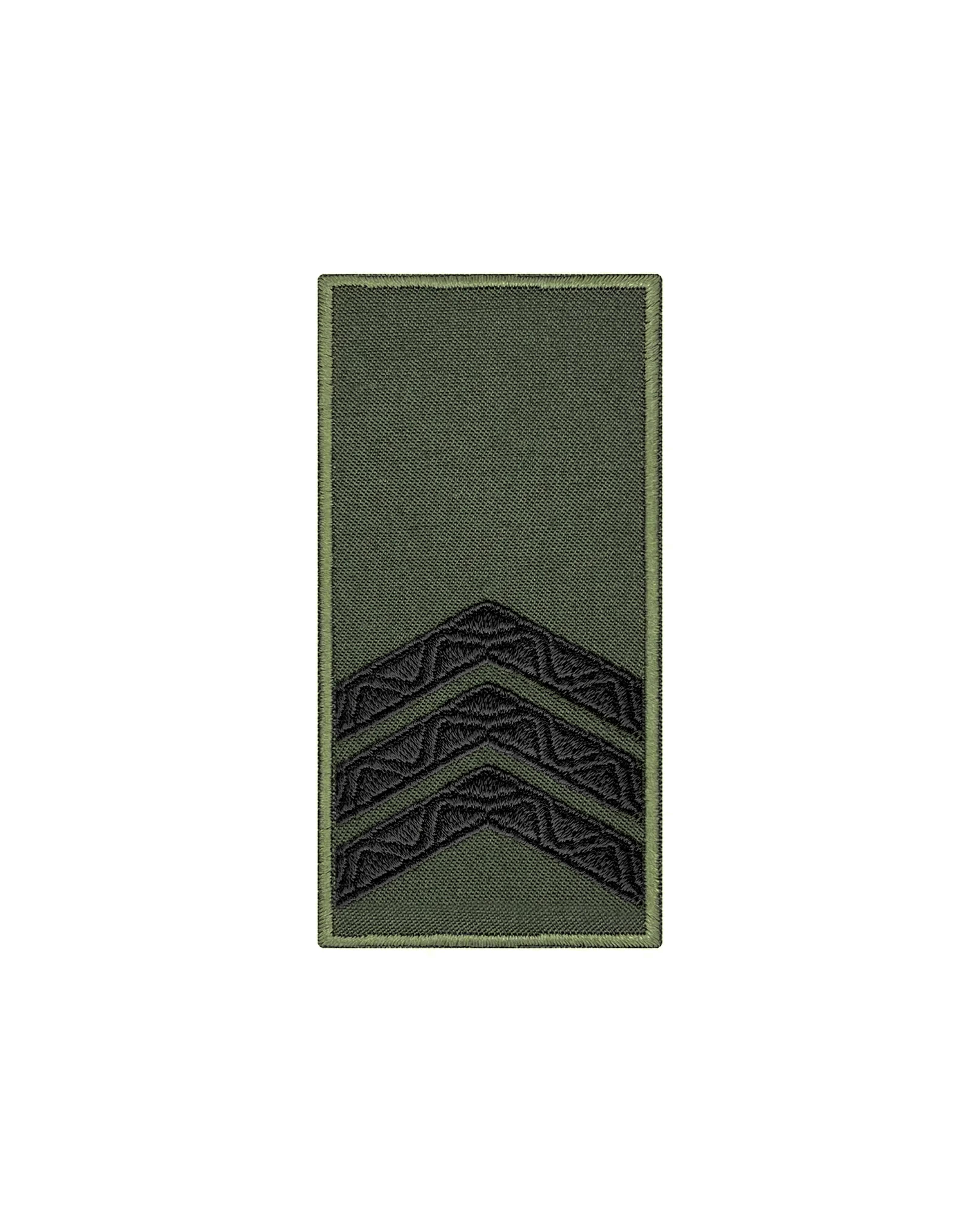 Погон сержант НГУ 10х5 см Олива/Чорний (POG.NGU-4.3)