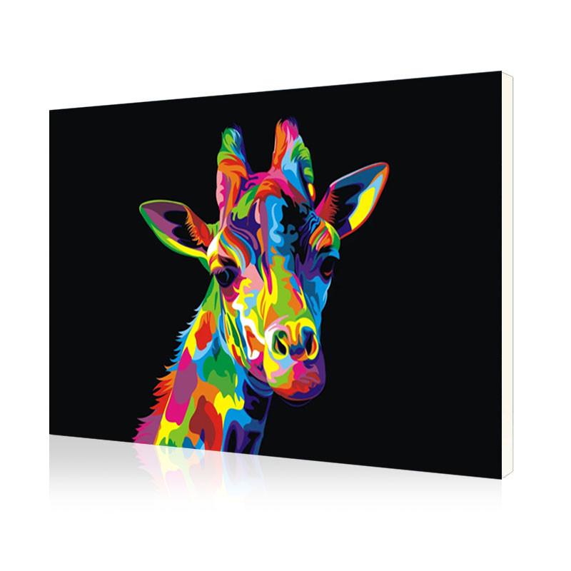 Картина по номерам Lesko DIY X2128 "Радужный жираф"