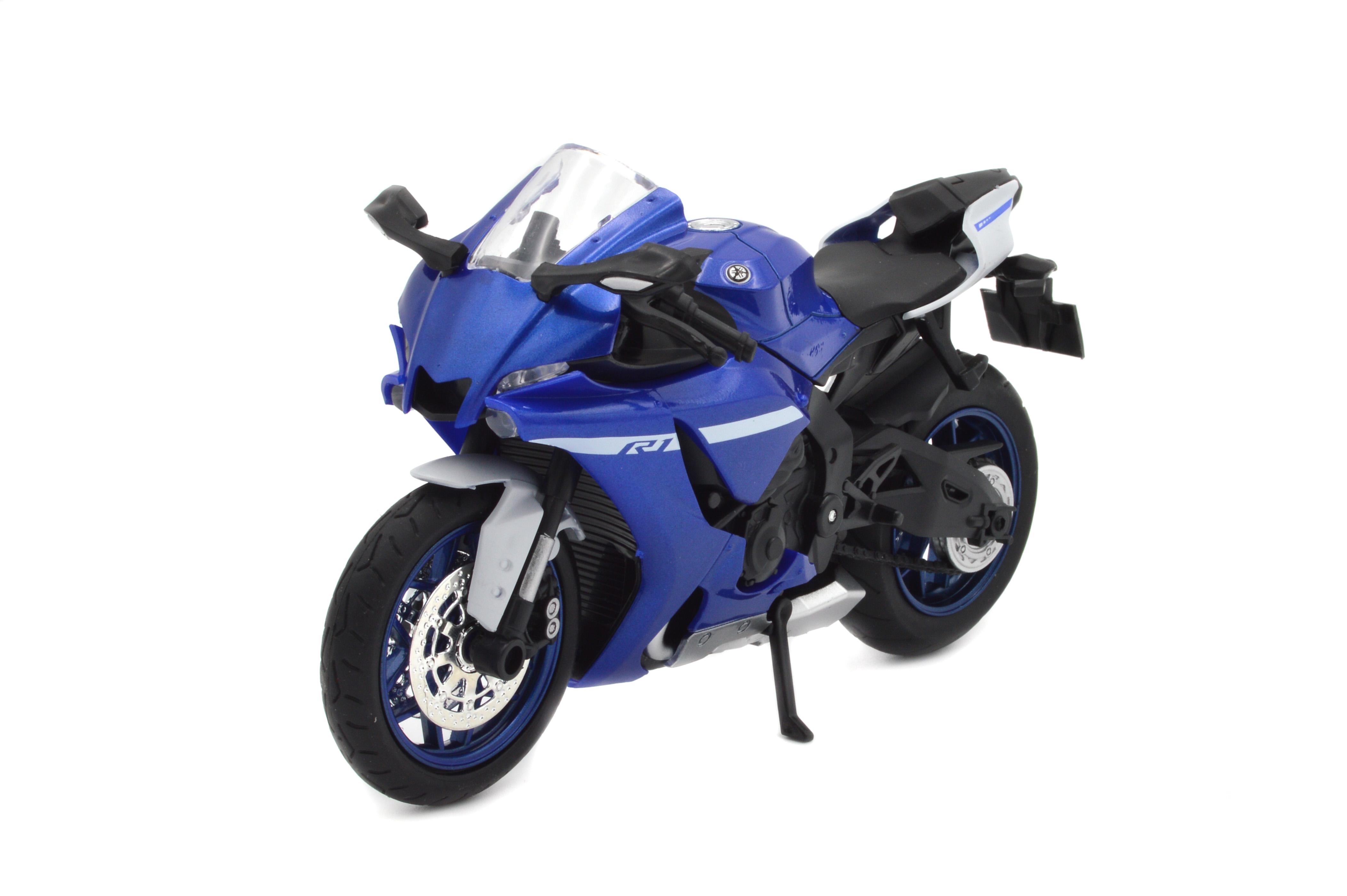 Іграшковий мотоцикл Yamaha YZF-R1 метал/пластик 1:12 звук/світло/амортизація (BG 26-702B)
