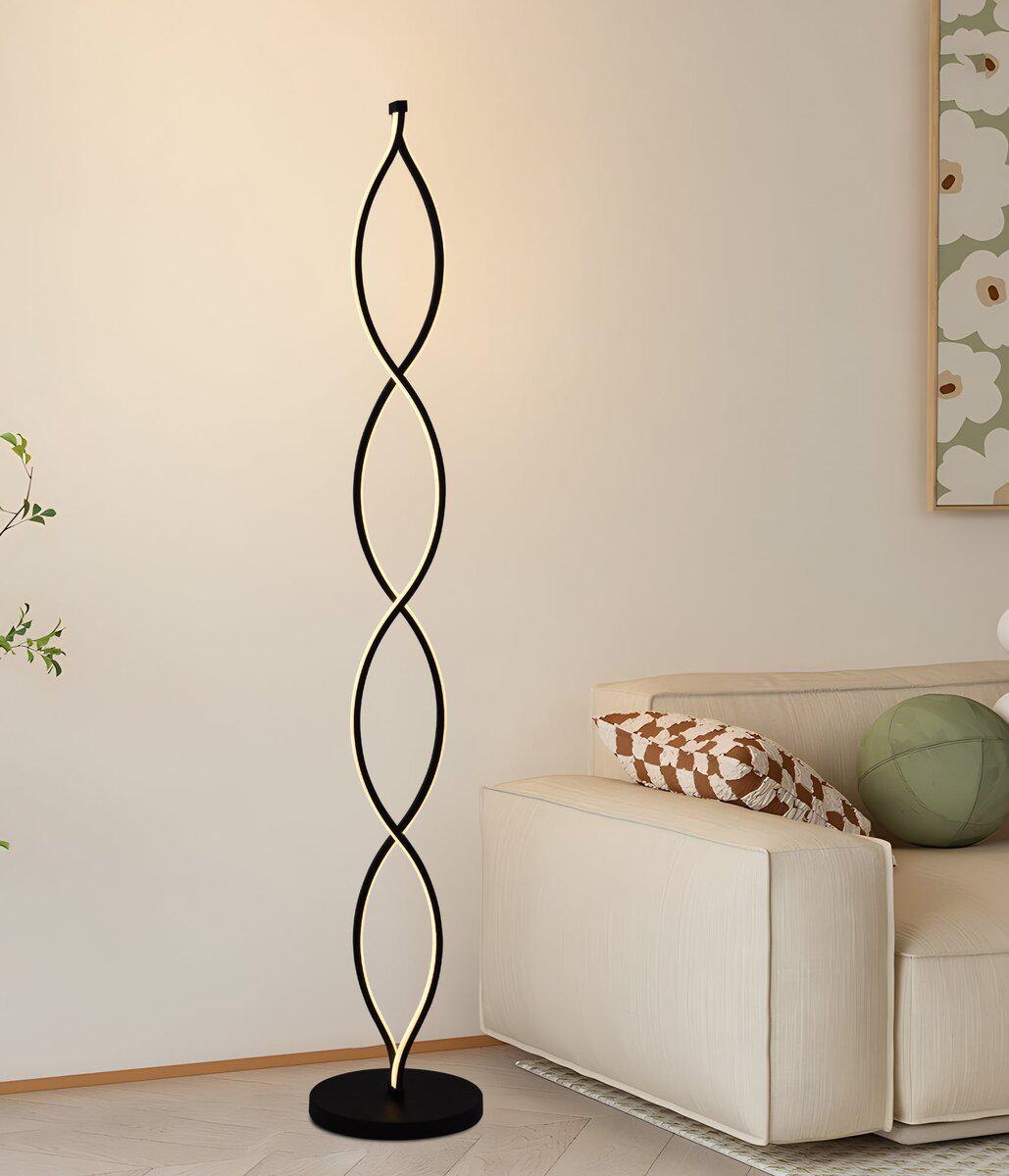 Торшер современный светодиодный Valeso LDD1009 BK 64W Черный (LDD1009)