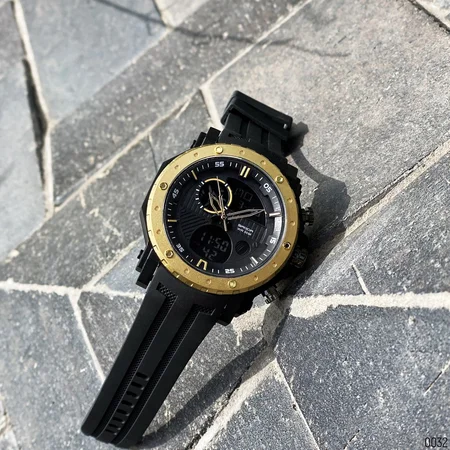 Наручные часы Sanda 6012 Black-Gold (2057) - фото 7