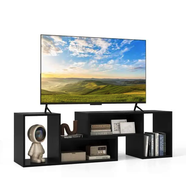 Тумба под телевизор Costway Mix с полками Черный (4760) Тумба под телевизор Costway Mix с полками Черный (4760)