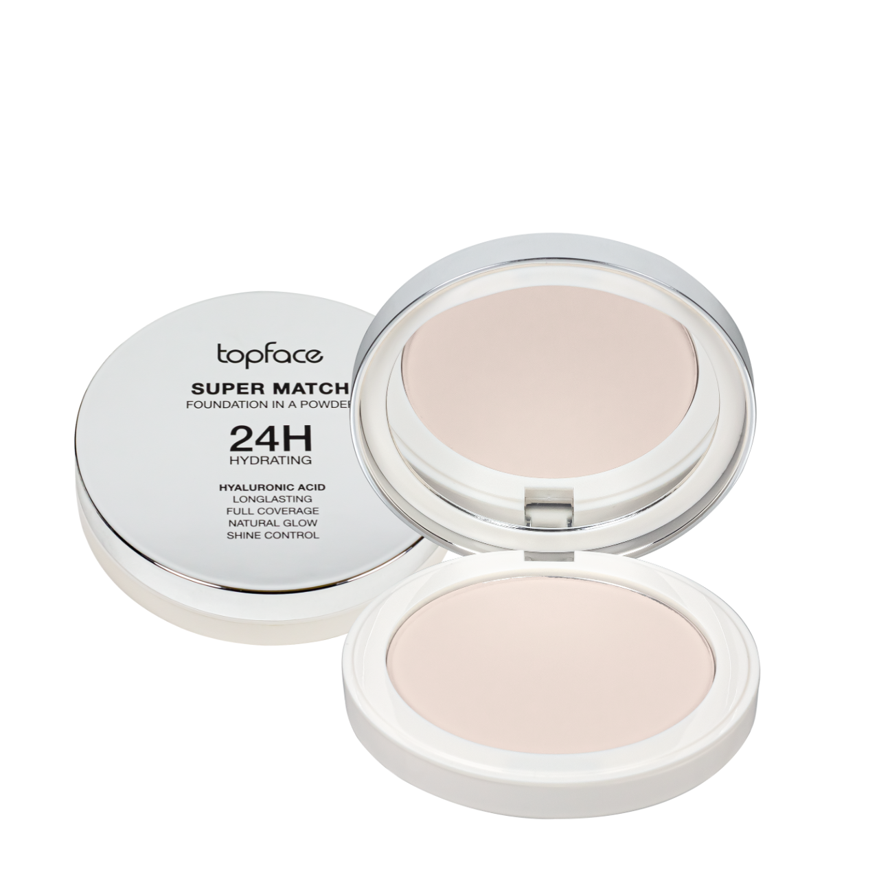 Пудра для лица Topface Super Match Foundation компактная увлажняющая 10 г PT269 01 Light Porcelian/ (2282446157)