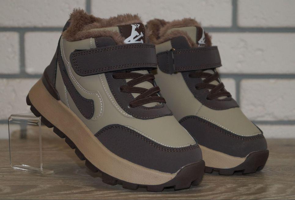 Черевики зимові дитячі Bessky р. 30 19 см Хакі/Коричневий (31564-30) - фото 6 Черевики зимові дитячі Bessky р. 30 19 см Хакі/Коричневий (31564-30) - фото 6