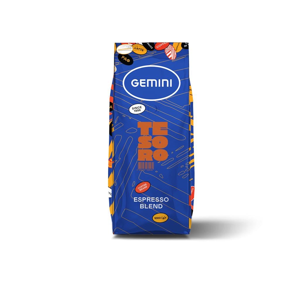 Кофе в зернах Gemini Espresso Tesoro 1 кг (4820156430164)