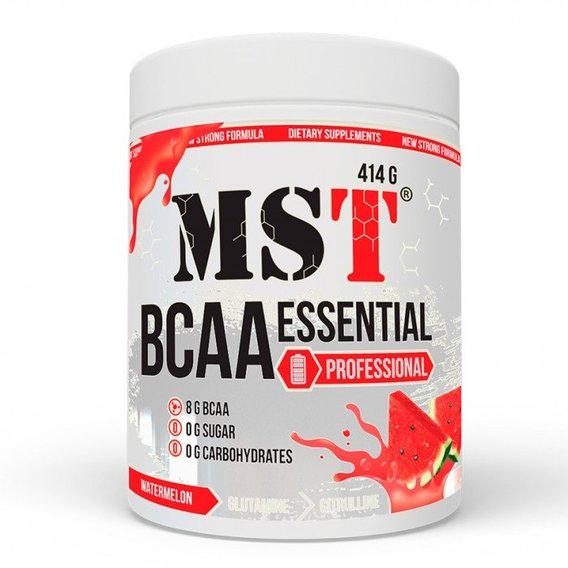 Амінокислота BCAA для спорту MST Nutrition BCAA Essential Professional 414 г 30 порцій Watermelon