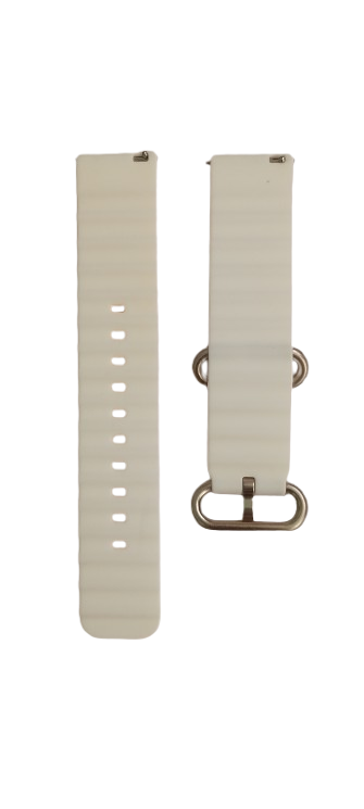 Ремешок для часов силиконовый 20х175 мм Белый (2239) - фото 2 Ремешок для часов силиконовый 20х175 мм Белый (2239) - фото 2