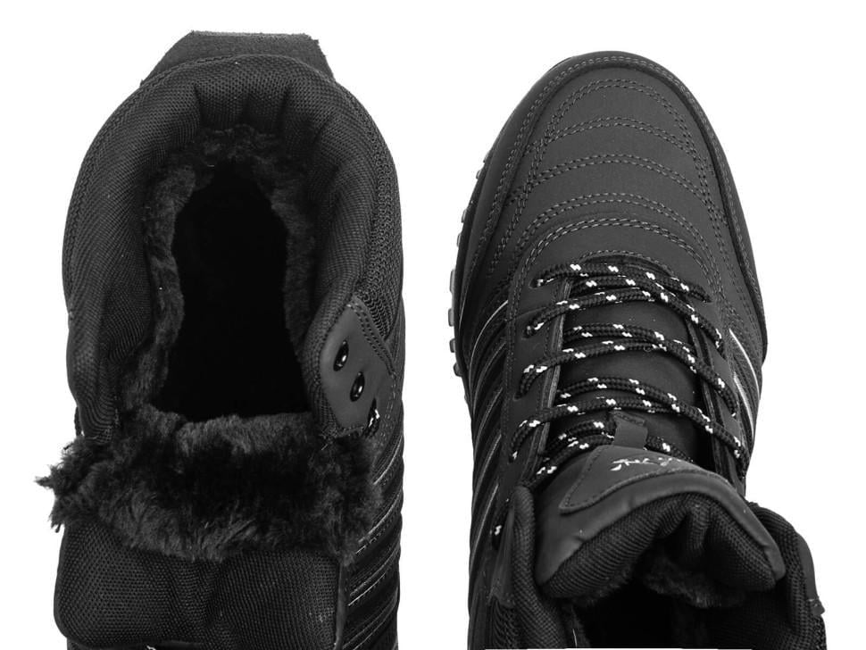 Кросівки чоловічі Royyna 7233029 високі з натуральної шкіри р. 41 Чорний (22044) - фото 4