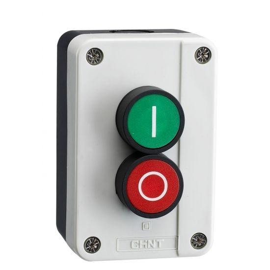 Пост двомісний CHINT NP2-B213 Старт-Стоп 4.5А 230V 1NO+1NC IP40 (573939)