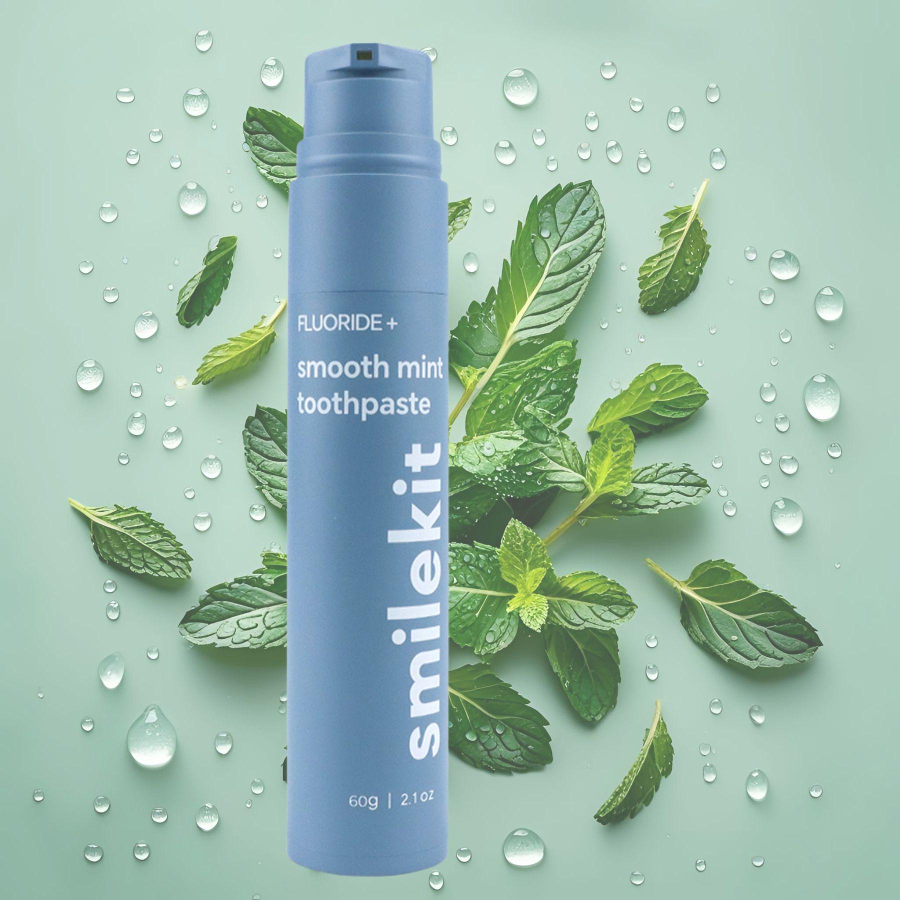 Зубная паста SmileKit с фторидом и вкусом свежей мяты 60 г - фото 2 Зубная паста SmileKit с фторидом и вкусом свежей мяты 60 г - фото 2