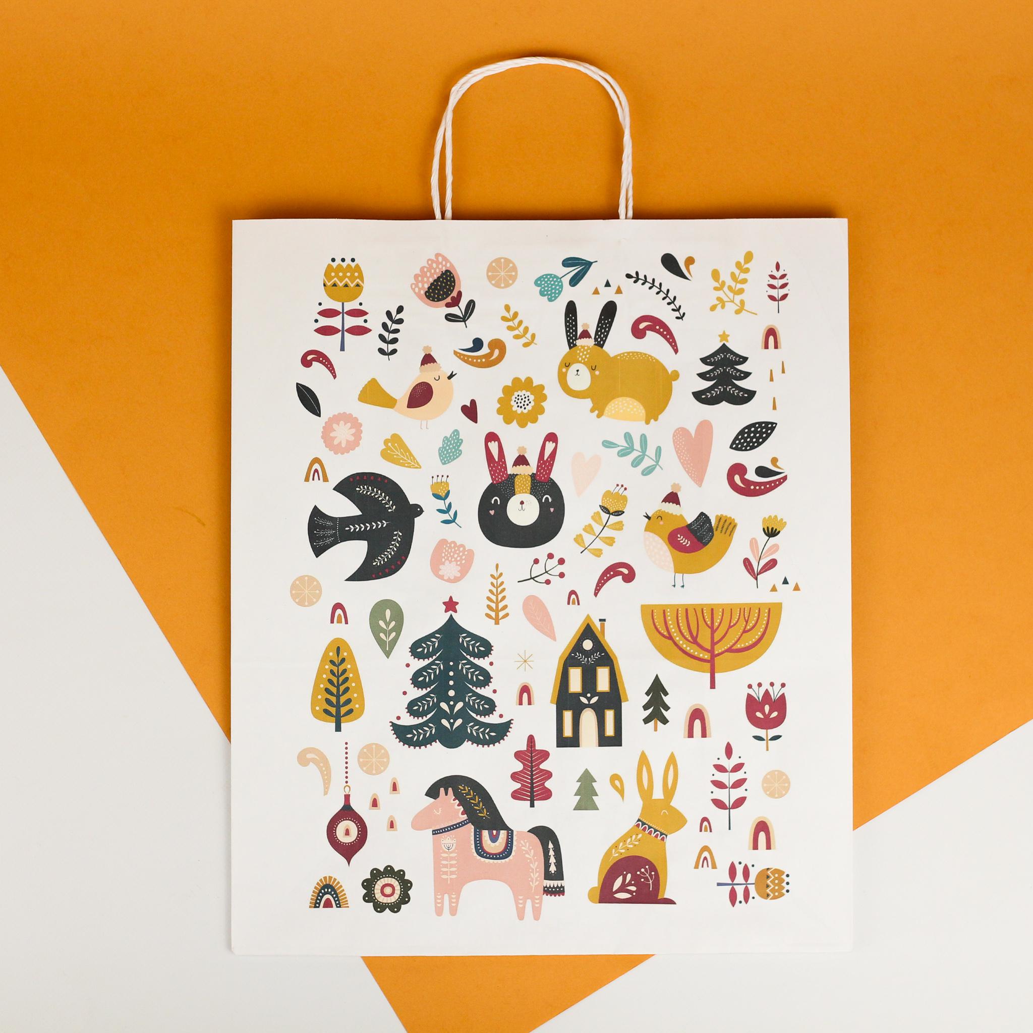 Подарочный пакет бумажный новогодний 320х150х380 мм 10 шт. - фото 2 Подарочный пакет бумажный новогодний 320х150х380 мм 10 шт. - фото 2