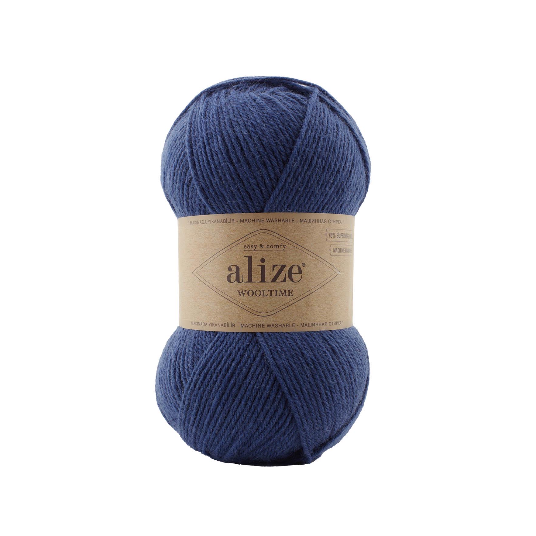 Пряжа Alize Wooltime 797 Синяя ночь (5816)