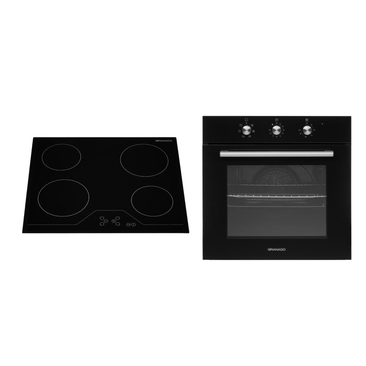 Комплект Granado духовой шкаф электрический GEO 62-0200 Black и варочная поверхность электрическая GVH 624 (GOH010202) - фото 2
