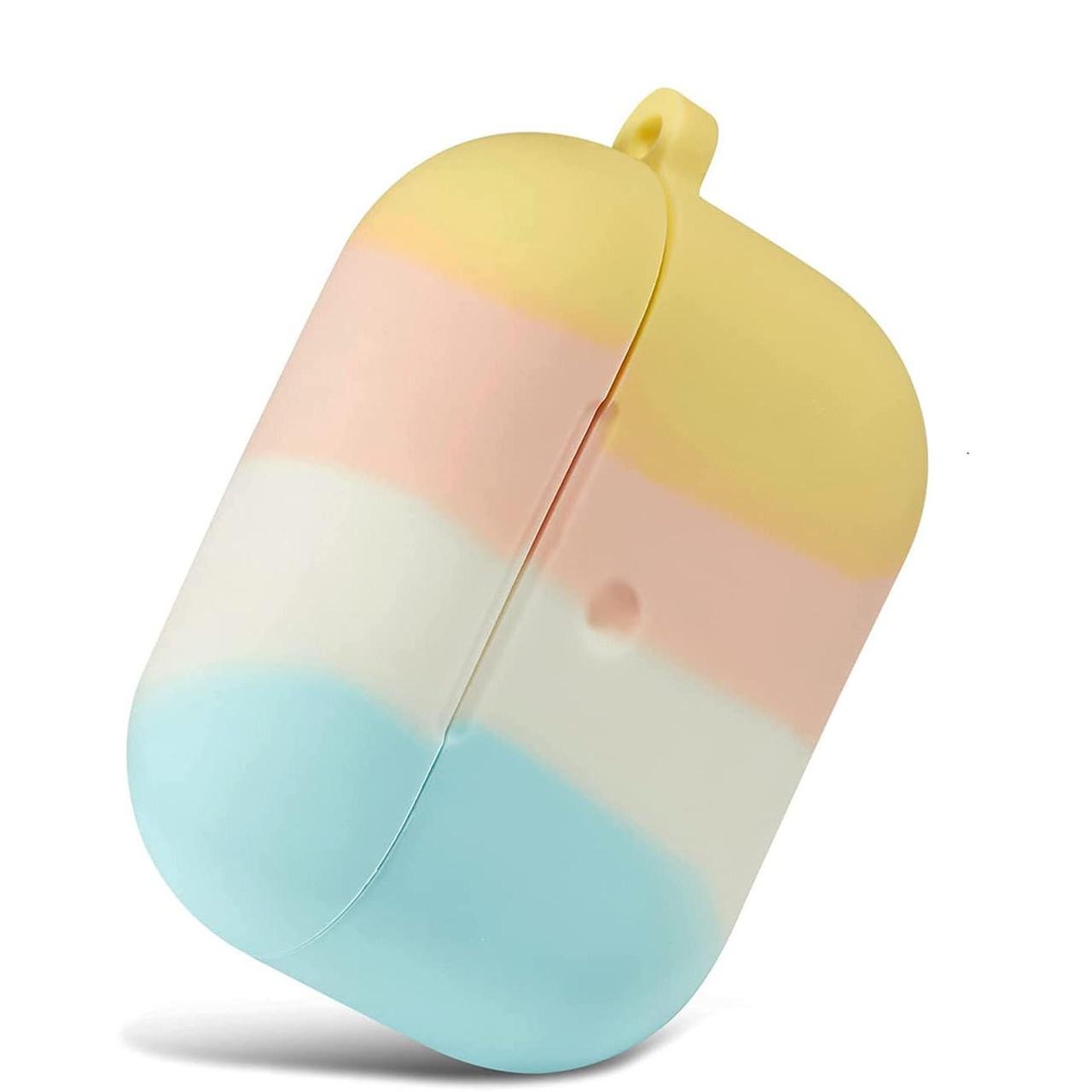 Силіконовий чохол для навушників Rainbow Silicone Case for AirPods Pro, Yellow - фото 3