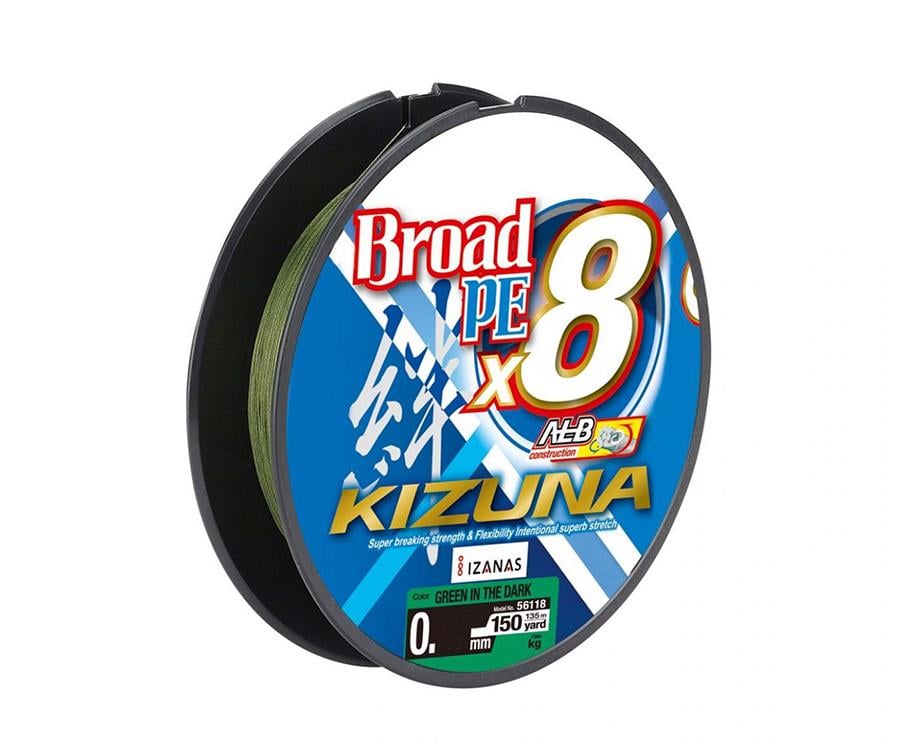 Шнур OWNER KIZUNA Broad PEx8 0,1мм 4,1кг 135м Green