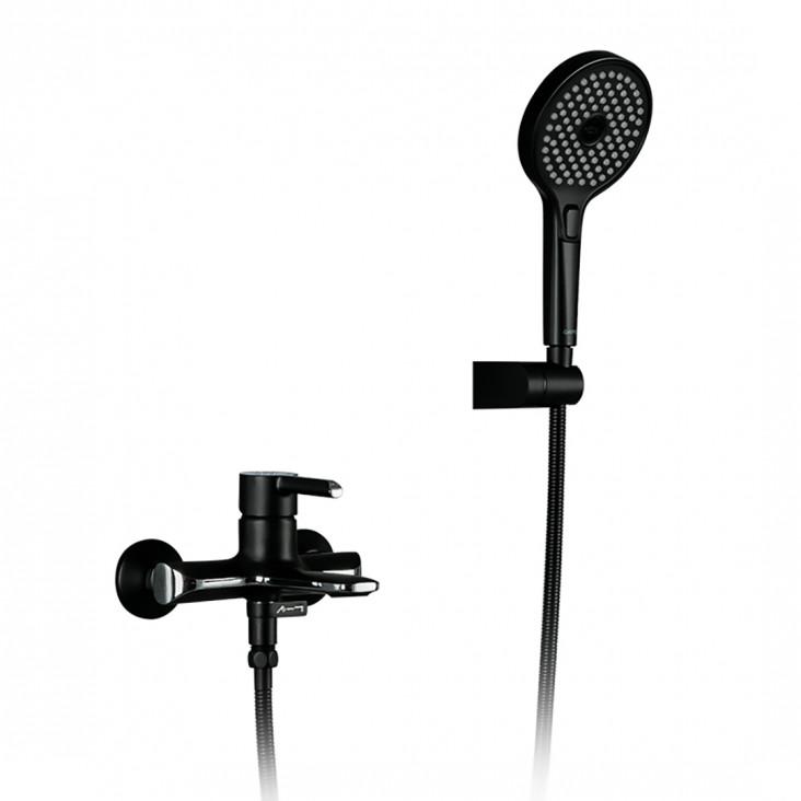 Смеситель для ванны Gappo G3203-6 Черный/Хром (1044873)