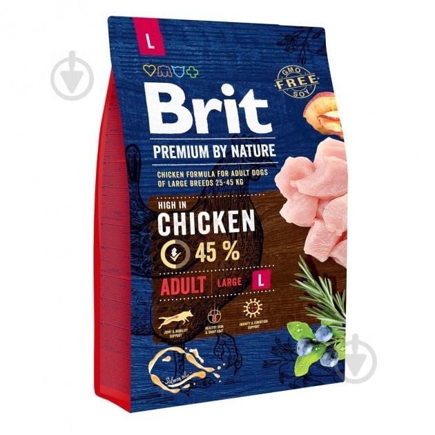 Brit (Чехія) Сухий корм Brit Premium L 3 kg (для дорослих собак великих порід)
